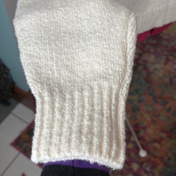 Banana republic sweater crewneck, long sleeves cotton /Merino wool Ivory NWT - Picture 10 of 12